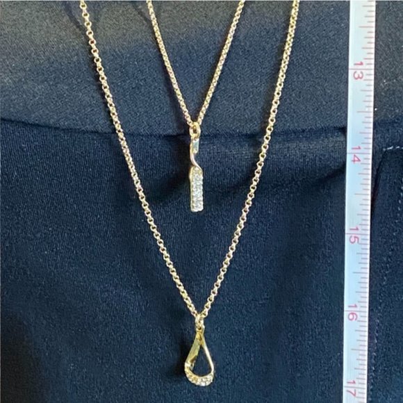 DKNY 3 Row Pendant Necklace NWT - Picture 8 of 8